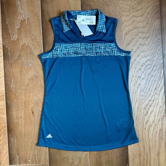 Adidas Golf Minnie Mouse Disney Sleeveless Polo Blue Size XL NWT - Picture 2 of 4